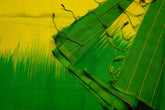 Lemon yellow & Green Semi-Silk Saree With Stitched Blouse - MIRASILKS Lemon yellow & Green Semi-Silk Saree With Stitched Blouse